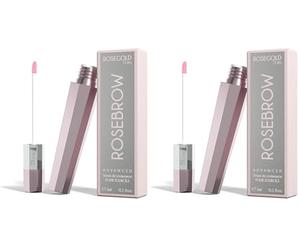 ROSEBROW Advanced Sérum de Croissance pour Sourcils Naturel par ROSEGOLD, Serum Sourcils Pousse +fournis +longs +épais, Fabriqué en France, sans hormone, Vegan (Cure 1 mois) (Lot de 2)
