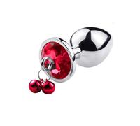 Rosebud avec perle LARGE Rouge