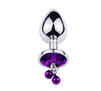 Rosebud avec perle LARGE Violet