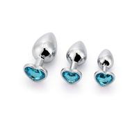 Rosebud forme coeur LARGE Bleu clair