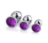 Rosebud Metal bijou Violet fonce taille LARGE