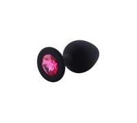 Rosebud silicone noir bijou rose foncé LARGE