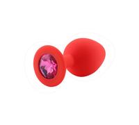 Rosebud silicone rouge bijou rose foncé SMALL