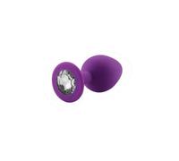 Rosebud silicone violet bijou blanc SMALL