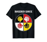 Rosebud Sioux Roue de médecine amérindienne T-Shirt