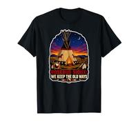 Rosebud Sioux : We Keep The Old Ways Heritage Scene T-Shirt
