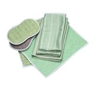 RoseDoes Torchons de cuisine, tampons à récurer, chiffons de nettoyage absorbants en fibre de verre de bambou, bloc éponge lot de 6