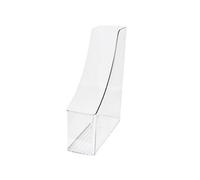 ROSEEONNE porte journaux Porte-revues vertical en plastique transparent, idéal for le bureau, la maison et l'école. porte-magazine