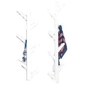 ROSEEONNE Porte-Manteau Porte-Manteau Mural créatif en Forme d'arbre, Cadre décoratif avec fourches de 6/8 Pouces, Finition Bois, Support de Rangement Mural for vêtements Portants(Wit,8 Forks)