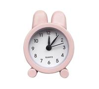 ROSEEONNE Réveil de Table Réveil Miniature Silencieux en métal avec Oreilles de Lapin et Affichage Clair des Chiffres, idéal for la Maison ou la Chambre. l'horloge