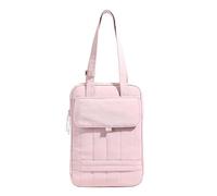 ROSEEONNE sacoche pc Sacoche bandoulière for ordinateur portable 15,6 pouces, housse matelassée verticale avec poignée et sangle for bagage. sac homme(Roze)