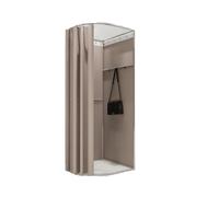 ROSEEONNE Salle d'essayage Cabine d'essayage for Magasin de vêtements, Cabine d'essayage Portable et discrète, présentoir Simple for Centre Commercial Cabine d'essayages(Khaki,80 * 80cm)