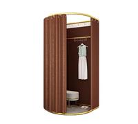 ROSEEONNE Salle d'essayage Cabine d'essayage Mobile et temporaire, Pliable et Simple, for centres commerciaux, Bureaux, magasins et centres commerciaux. Cabine d'essayages(Brown B,100x95cm)