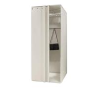 ROSEEONNE Salle d'essayage Cabine d'essayage Portable, temporaire et Pliable avec Rideau occultant, for Boutique ou Bureau de Centre Commercial Cabine d'essayages(White-417)