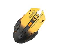 ROSEEONNE Souris Gamer Souris de Jeu sans Fil, Ergonomique, Optique, 6 DPI réglables jusqu'à 2400, Compatible avec de Nombreux appareils. sans Fil Souris(Geel)