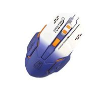 ROSEEONNE Souris Gamer Souris de Jeu sans Fil, Ergonomique, Optique, 6 DPI réglables jusqu'à 2400, Compatible avec de Nombreux appareils. sans Fil Souris(Blauw)