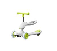 ROSEEONNE Voiture Twist Car Trottinette Pliable for Enfants, Trottinette Portable à poussée et équilibre avec Coussin de siège for garçons et Filles Voiture Twist avec(Groen)