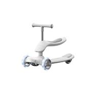 ROSEEONNE Voiture Twist Car Trottinette Pliable for Enfants, Trottinette Portable à poussée et équilibre avec Coussin de siège for garçons et Filles Voiture Twist avec(Grey)