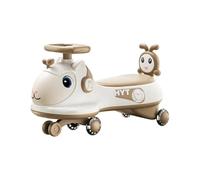 ROSEEONNE Voiture Twist Car Voiture Wiggle avec Musique et lumières, Corde de Traction, Roue silencieuse, Jouet for garçons et Filles de 2 Ans et Plus Voiture Twist avec(Brown,No Music Light)