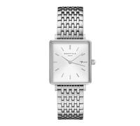 Rosefield Boxy Montre-Bracelet pour Femme en Acier Inoxydable Ton Argent 24mm