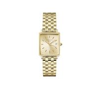 Rosefield Boxy XS Champagne avec Un Cadran Champagne et Un boîtier doré de 22 x 24 mm, QCGSG-Q048 en Acier Inoxydable.