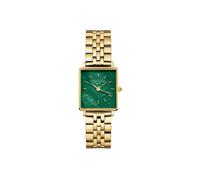 Rosefield Boxy XS Vert Émeraude avec Cadran Vert émeraude et boîtier en Or de 22 x 24 mm en Acier Inoxydable BEGSG-Q050.