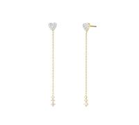 Rosefield Femme Acier Inoxydable Boucles D'oreilles Cœur Longues