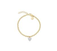 Rosefield Femme Acier Inoxydable Bracelet Épais Cœur