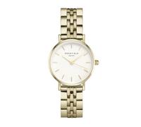 Rosefield Femme Montre The Small Edit: Or 26mm Boîtier Rond with Cadran Blanc and Bracelet Or - 26WSG-267