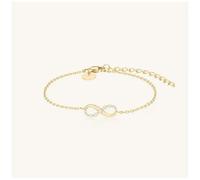 Rosefield Jewellery Bracelet Or Blanc Pierre Blanche Infinity JBING-J1313 Montre