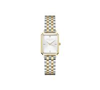 Rosefield Octagon XS Montre Femme - Bracelet Or & Argent - Montre Femme avec Cadran Blanc - Acier Inoxydable - Résistante 3ATM - Luxe Élégant au Quotidien