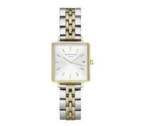 Rosefield The Mini Boxy Montre Femme Analogique Quartz avec Bracelet Acier Inoxydable QMWSSG-Q023