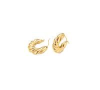 Rosefield Twisted Boucles d'oreilles Acier inoxydable plaqué or JETHG-J972 - Femme - Acier inoxydable