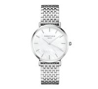 Rosefield Femme Montre The Upper East Side: Argent 33mm Boîtier Rond with Cadran Blanc and Bracelet Argent - UEWS-U22