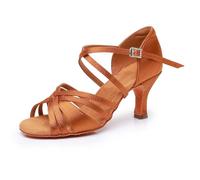 Rosefinch Chaussures de Danse Latine pour Femmes Nouveaux Styles Classiques Chaussures de Danse de Salon Salsa Chaussures de Danse de Pratique Professionnelle 5/7cm Talon 34-43EU