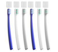 RoseFish Lot de 6 brosses à dents souples pour adulte avec couvre-tête et poils en spirale pour blanchir les dents et éliminer les taches de surface pour la famille, les adolescents