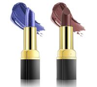 RoseFlower 2PCS Rouge à lèvres, Colour Change Lip Balm, Waterproof Long Lasting, Soin Pour Les Lèvres, Hydrate les Lèvres Sèches, Gercées et Abîmées, Maquillage Femme, Lip Gloss Makeup Set(B)