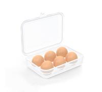 RoseFlower 6 Grille Boite Oeuf, Boite a Oeufs en Plastique, Rangement Oeuf Range Oeuf, Boîte à Oeufs Plastique pour Frigo Réfrigérateur Camping, Conteneur de Stockage d'oeufs, Plateau à œufs