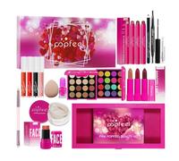 RoseFlower Coffret Maquillage Femme: Kit de Démarrage Parfait avec Palette de Fard à Paupières Yeux, Pinceaux de Maquillage, Crayon à Sourcils, Mascara