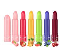 RoseFlower Ensemble de baume à lèvres teinté aux 6 arômes naturels de fruits pour le soin des lèvres, prévient les lèvres craquelées et sèches