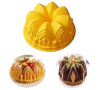 RoseFlower Gâteau Moule En Silicone, Unique Grand Château Gâteau Pan Bunker Couronne Plat De Cuisson, 21 * 8.5 cm - Gâteau Au Chocolat Pudding Gelée Savon Muffin DIY Outil De Cuisson Festival