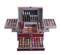 RoseFlower Mallette de maquillage remplie de 132 couleurs - Kit de maquillage tout en un - Pour débutants ou professionnels - Avec ombre à paupières, brillant à lèvres, rouge à joues (#342)