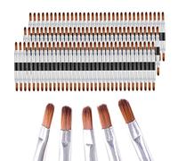 RoseFlower Mini pinceaux de maquillage jetables à double tête 100pcs, Pinceaux Lèvre Jetables, Applicateur de lèvres jetable Brosse à lèvres portable Appliquer uniformément sans perte # 1