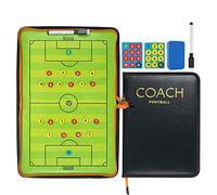 RoseFlower Tableau Football Tactique, Tableau Tactique Football Magnétique, Entraîneur Board avec Stylo Aimants, Tableau Stratégie Portable pour l'entraînement de Football et Les Compétitions