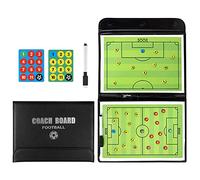 RoseFlower Tableau Football Tactique, Tableau Tactique Football Magnétique, Entraîneur Board avec Stylo Aimants, Tableau Stratégie Portable pour l'entraînement de Football et Les Compétitions