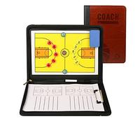 RoseFlower Tableaux Tactiques de Basket-Ball, Entraîneur Board de Basketball Magnétique Panneau Tactique Basketball avec Marqueur et Gomme - Basketball Coach Clipboard pour Entraînement, Compétition