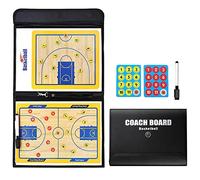 RoseFlower Tableaux Tactiques de Basket-Ball, Entraîneur Board de Basketball Magnétique Panneau Tactique Basketball avec Marqueur et Gomme - Basketball Coach Clipboard pour Entraînement, Compétition