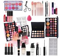 RoseFlower Trousse de maquillage ensemble, ensemble de maquillage professionnel complet, voyage cosmétique palette kit de maquillage, fard à joues et palette de fards à paupières palettes, kit de