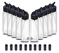 ROSEMARY Lot de 10 flacons en plastique avec bouchons pour aérographe à double action - 30 ml