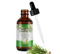 Rosemary Oil 60ML Huile de Romarin pour Cheveux Sourcils Et Cils, Huile Essentielle Romarin pour Peaux et Massages De La Peau, Stimule la Croissance des Cheveux